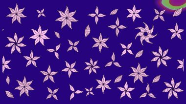 Mavi renkli çiçekler. Renkli Bahar Teması eskiz kalıbı. Çiçekli çizim şekli. Düz Çiçek Elementleri Tasarımı.