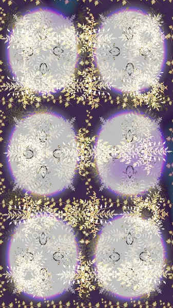 Karla süslenmiş Noel kar taneleri. Raster illüstrasyonu. Noel şenliği arka planı.