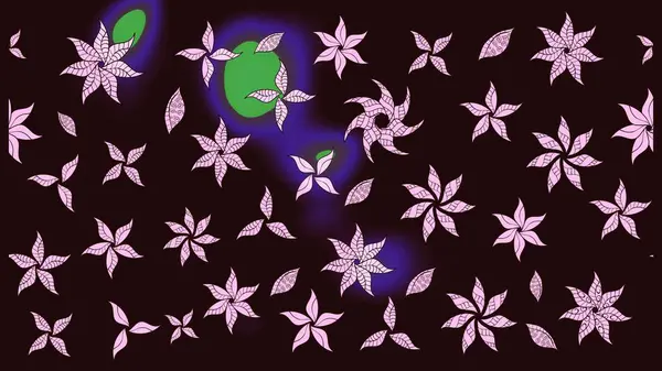 Moda baskısı, albüm, ambalaj kağıdı ve duvar kağıdı için zarif dekoratif süslemeler. Kahverengi renkte sevimli çiçekler. Küçük çiçekli basit bir çiçek çizimi. Raster illüstrasyonu.