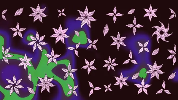 Çiçek deseni duvar kağıdı, desen dolguları ve web sayfası arka planı için kullanılabilir. Şekil verilmiş çiçeklerle eskiz deseni. Süslü zentangle çizim dokusu, soyut çiçeklerle süslenmiş..