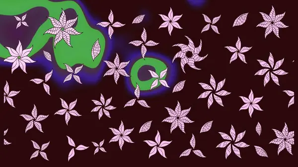 Raster stili kumaş deseni. Çiçekler suluboya çizim deseni.