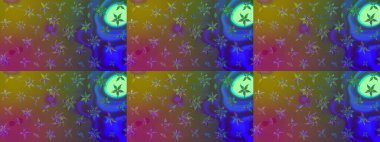 Kahverengi renkli çiçekler. Renkli Bahar Teması eskiz kalıbı. Düz Çiçek Elementleri Tasarımı. Çiçekli çiçek deseni, suluboya. Raster illüstrasyonu.