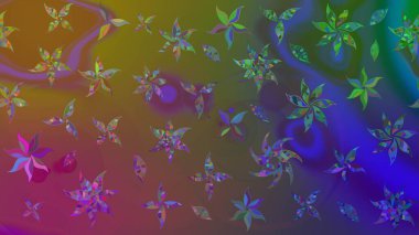 Çiçek arkaplan. Güzel kumaş deseni. Çizim raster deseni.