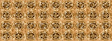 Raster illüstrasyonu. Bokeh bej, kahverengi, sarı ve kar taneleriyle dekoratif Noel arkaplanı.