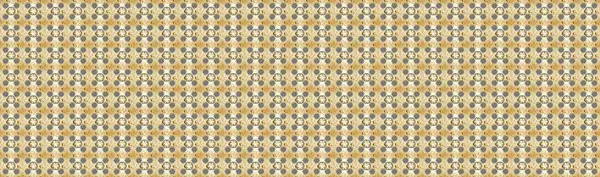 Klasik raster şablonu. Tekrarlayan elementlerle kusursuz soyut arkaplan. Tarafsız, gri, bej ve altın desenli.