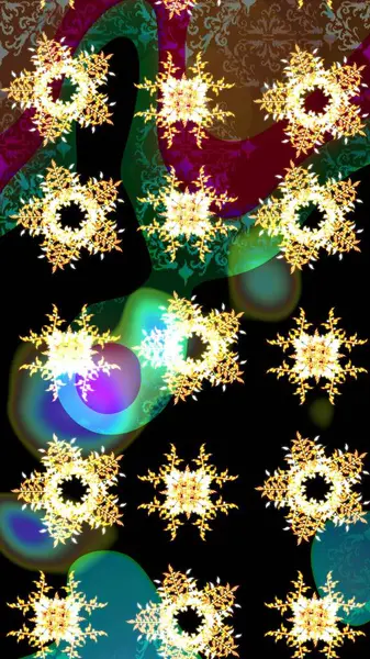 Siyah, kahverengi ve mavi renklerde şirin soyut kar taneleri raster tasarımı. Yeni yıl kar tanesi. Düz kar karalama ikonları, kar taneleri silueti Noel afişi için, kartlar.