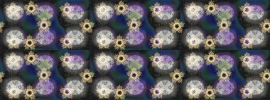 Renkli elementlerle Raster ilginç desen