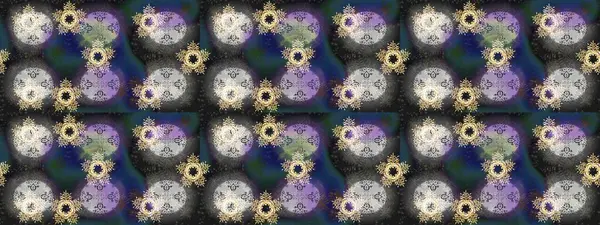 Renkli elementlerle Raster ilginç desen