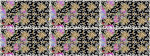 Doku arka planında altın duvar kâğıdı. Barok tarzında altın çiçekli süs. Gri renklerdeki altın element. Damask kusursuz yinelenen arkaplan.