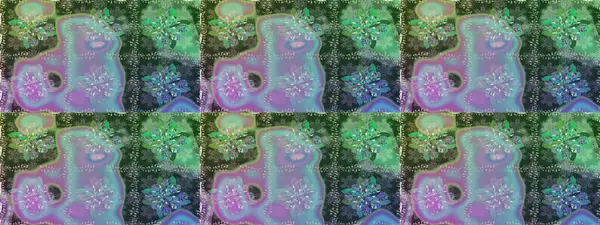 Raster dikişsiz çiçek deseni. Vadinin yeşil renkli çiçekleri.