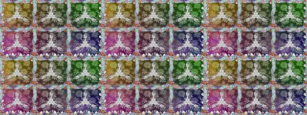 Raster illüstrasyonu. Bahar çiçekli, dikişsiz, sevimli çiçek deseni. Güzel kumaş deseni.