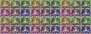 Suluboya stilinde tarafsız renklerde çiçekler. Suluboya kusursuz desen. Çiçek izi.