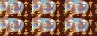 Kahverengi, bej ve nötr renklerde çiçekler. Sevimli çiçek raster deseni. Düz Çiçek Elementleri Tasarımı. Renkli Yaz Teması çizim şablonu.