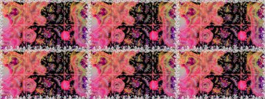 Küçük çaplı çiçeklerdeki basit şirin desenler. Raster illüstrasyonu. Tekstil veya kitap kapakları, imalat, duvar kağıtları, baskı, hediye paketi ve yapıştırma kitabı için çiçeksiz arka plan.