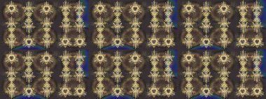 Renkli arka planda izole tatlı kar taneleri. Soyut mandala ya da tuhaf kar tanesi çizgisi sanat tasarımı. Raster illüstrasyonu.