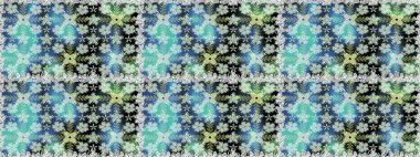 Raster illüstrasyonu. Küçük çiçekli şirin bir desen. Çiçek ve yapraklı çiçek deseni.