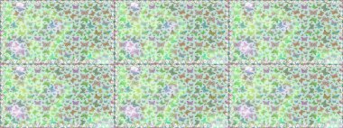 Fantezi güzel illüstrasyon. Tarafsız renklerde resimler. Raster illüstrasyonu. Kusursuz renksiz desen. Kitap sayfaları için çiçek ormanlarında uçan güzel kelebekler..