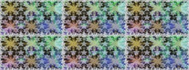 Altın çiçekli, pürüzsüz desen. Damask arkaplanı. Barok tarzında altın çiçekli süs. Gri renklerdeki altın element.