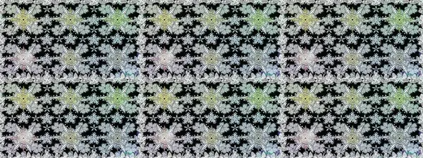 Çiçekle kusursuz desen. Siyah renkli çiçekler. Düz Çiçek Elementleri Tasarımı. Renkli Bahar Teması Kusursuz Arkaplan.