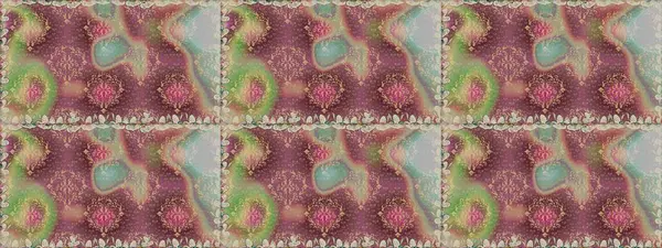 Raster illüstrasyonu. Güzel, parlak, pürüzsüz kumaş, tuval. Şablon, pürüzsüz, çiçekli kenar. Eski moda arka plan. Kıvırcık, parlak örgü. Çiçeklerin çelengi.