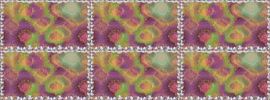 Raster çiçek izi. Raster Yumuşak kumaş deseni. Klasik taslak çizimi. Çiçekli bej, pürüzsüz desen.