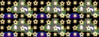 Dekorasyon kış kar ikonları. Kar Taneleri Raster illüstrasyonu. Raster Noel soyut renkli arkaplan ve düşen kar tanesi.