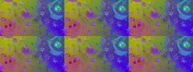 Zarif, parlak ve eskiz mor çiçek desenli tasarım. Raster. Sabıka baskıları, bebek kıyafetleri, duvar kâğıtları, paket kutuları vb..