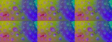 Çiçekli eskiz deseni. Mor renkli çiçekler. Suluboya çizimi. El çizimi.