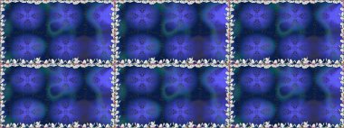 Doğa. Çiçek arkaplan. Raster deseni. Çiçek kompozisyonu. Küçük çiçekte güzel bir desen var. Çiçek kolajı. - Mavi çiçekler.