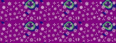 Renkli Bahar Teması eskiz kalıbı. Çocuk stili. Çiçekli eskiz arkaplanı. Düz Çiçek Elementleri Tasarımı.