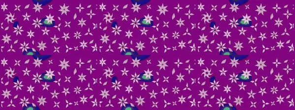 Mor çiçekli bahar çiçekleri. Küçük çiçekte güzel bir desen. Küçük renkli çiçekler. Motley illüstrasyonu. Moda baskıları için zarif bir şablon.