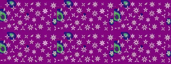 Raster illüstrasyonu. Renkli Bahar Teması eskiz kalıbı. Güzel kumaş deseni. Asya tekstil tarzında. Düz Çiçek Elementleri Tasarımı. Çiçek desenini çiz.