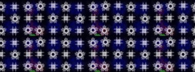 Kar tanelerinin soyut arkaplanı olan şirin bir Noel arkaplanı. Siyah, mavi ve gri kar taneleri. Raster illüstrasyonu. Renkler. Noel ve Yeni Yıl moda baskıları için tatil tasarımı.