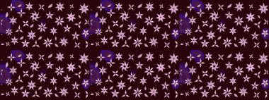 Raster illüstrasyonu. Eski usul. Kumaş, tekstil, duvar kağıdı baskısı için. Eskiz geçmişi. Renkli desenli eskiz deseni, kahverengi çiçekler ve dekoratif elementlerle.