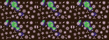 Çiçek deseni duvar kağıdı, desen dolguları ve web sayfası arka planı için kullanılabilir. Süslü zentangle çizim dokusu, soyut çiçeklerle süslenmiş. Şekillendirilmiş çiçekli çizim deseni.