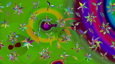 Güzel suluboya yaz çiçekleri deseni..