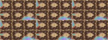 Raster geleneksel altın eskiz deseni kahverengi renklerde. Barok tarzında eskiz doğulu süsü..