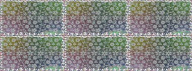 Hediye ambalaj kağıdı, tebrik kartları, posterler ve pankart tasarımı. Raster düz çiçekleri pürüzsüz desen. Renkli çiçekler.