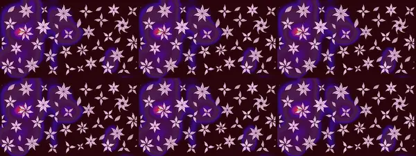 Raster illüstrasyonu. Küçük çiçekli basit bir çiçek çizimi. Kahverengi renkte sevimli çiçekler. Moda baskısı, albüm, ambalaj kağıdı, duvar kağıdı için zarif dekoratif süslemeler..