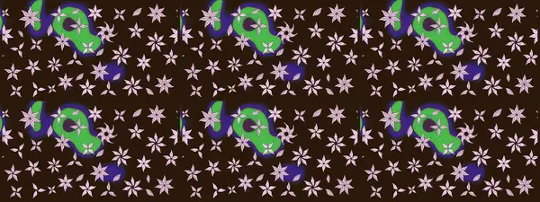 Nazik, sevimli çiçek arkaplanı. Kahverengi renkli çiçekler. Raster çiçek desenli ve çiçekli..