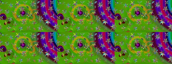 Çizim çiçek deseni duvar kağıdı, web sitesi arka planı, ambalaj kağıdı, davetiye, broşür, afiş veya web sitesi için kullanılabilir. Karalama elementleri. El çizimi Raster illüstrasyonu.