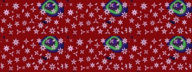 Doodle tarzı. Tekstil ve kapak tasarımı için mükemmel. Elle çizilmiş sonbahar çiçeği deseni. Renkli kırmızı çizim kalıbı. Kırmızı renkte çiçekler.