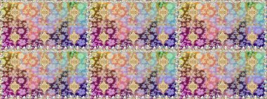 Tarafsız renklerde grafiksel modern kusursuz desen. Duvar kâğıdı barok, İspanyol kumaşı. Kusursuz çiçek deseni. Kusursuz raster arkaplanı.