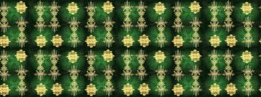 Kar tanesi kışı yeşil, gri ve sarı renklerde yalıtılmış. Yeşil, gri ve sarı ikon silueti. Raster illüstrasyonu. Noel tasarımı için. Yeni yıl tabelası. Kutlamanın sembolü.