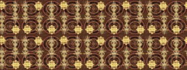 Güzel süs eşyası. Kar taneleri izole edildi. Kahverengi, sarı ve bej renkli kar tanesi süsü. Kar tanesi süsü Raster illüstrasyonu.