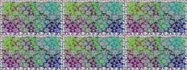 Raster illüstrasyonu. Gri renklerde bahar çiçekleri. Çiçek ve yapraklı karalama şeklinde Raster çiçek deseni.