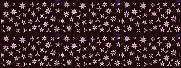 Raster illüstrasyonu. Çiçek buketleriyle klasik bir eskiz şekli. Kahverengi renklerde.