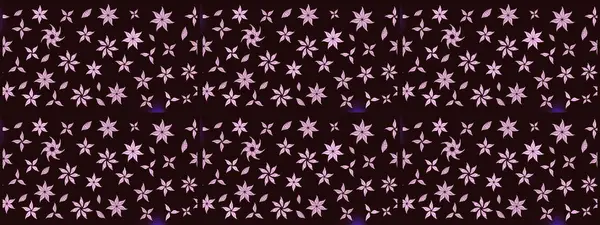 Düz Çiçek Elementleri Tasarımı. Taslak desenli, modaya uygun kumaş deseni. Renkli Bahar Teması eskiz kalıbı. Şirin çiçek elementleri. Raster illüstrasyonu.