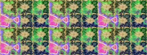 Yeşil renkte çizim deseni. Doğu tarzı arabesk tarzında altın elementler. Raster Golden eskiz kalıbı. Altın desenli bukleler çiz.