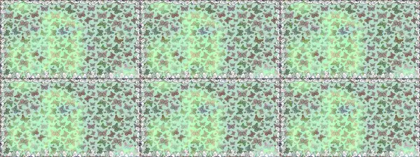 Kumaş, Tekstil, Baskı ve Davetiye için arka plan. Raster illüstrasyonu. Doğadaki güzellik. Tarafsız renkler üzerine bir resim. Suluboya Biçimli Uçan Kelebeklerle kusursuz desen.